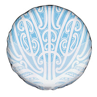 Blue New Zealand Puhoro Maori Tattoo Spare Tire Cover