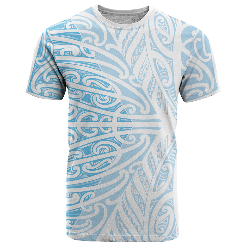 Blue New Zealand Puhoro Maori Tattoo T Shirt