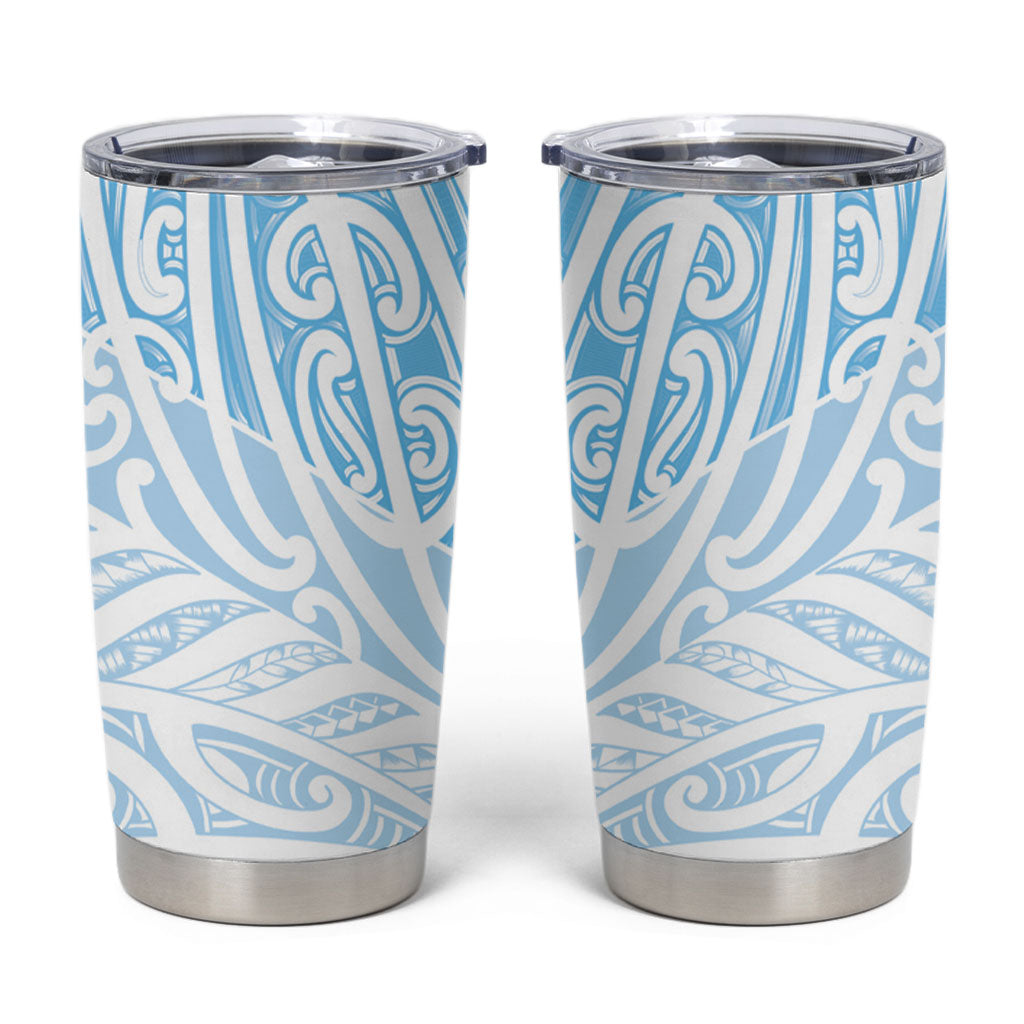 Blue New Zealand Puhoro Maori Tattoo Tumbler Cup