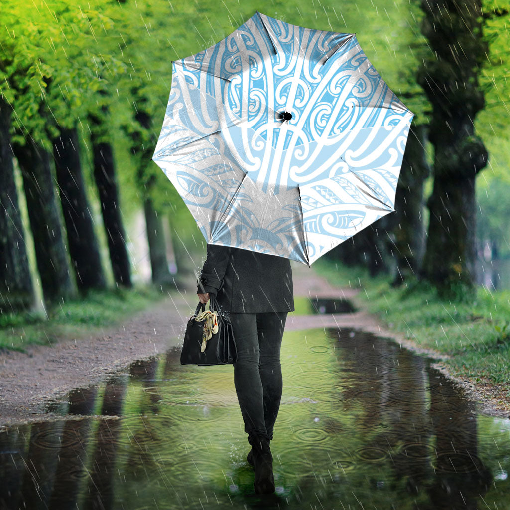 Blue New Zealand Puhoro Maori Tattoo Umbrella