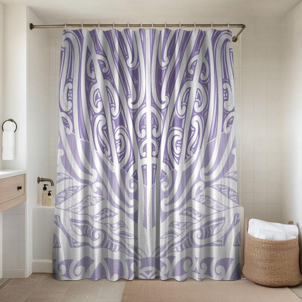 Purple New Zealand Puhoro Maori Tattoo Bathroom Set