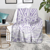 Purple New Zealand Puhoro Maori Tattoo Blanket