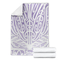 Purple New Zealand Puhoro Maori Tattoo Blanket