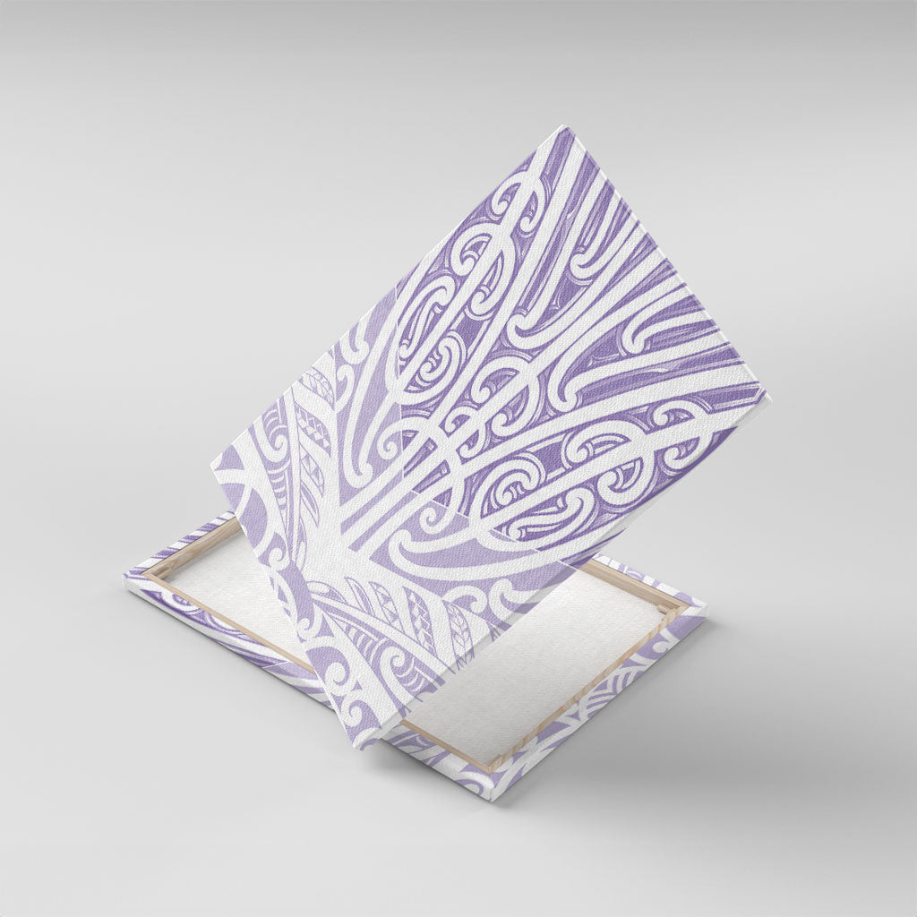 Purple New Zealand Puhoro Maori Tattoo Canvas Wall Art