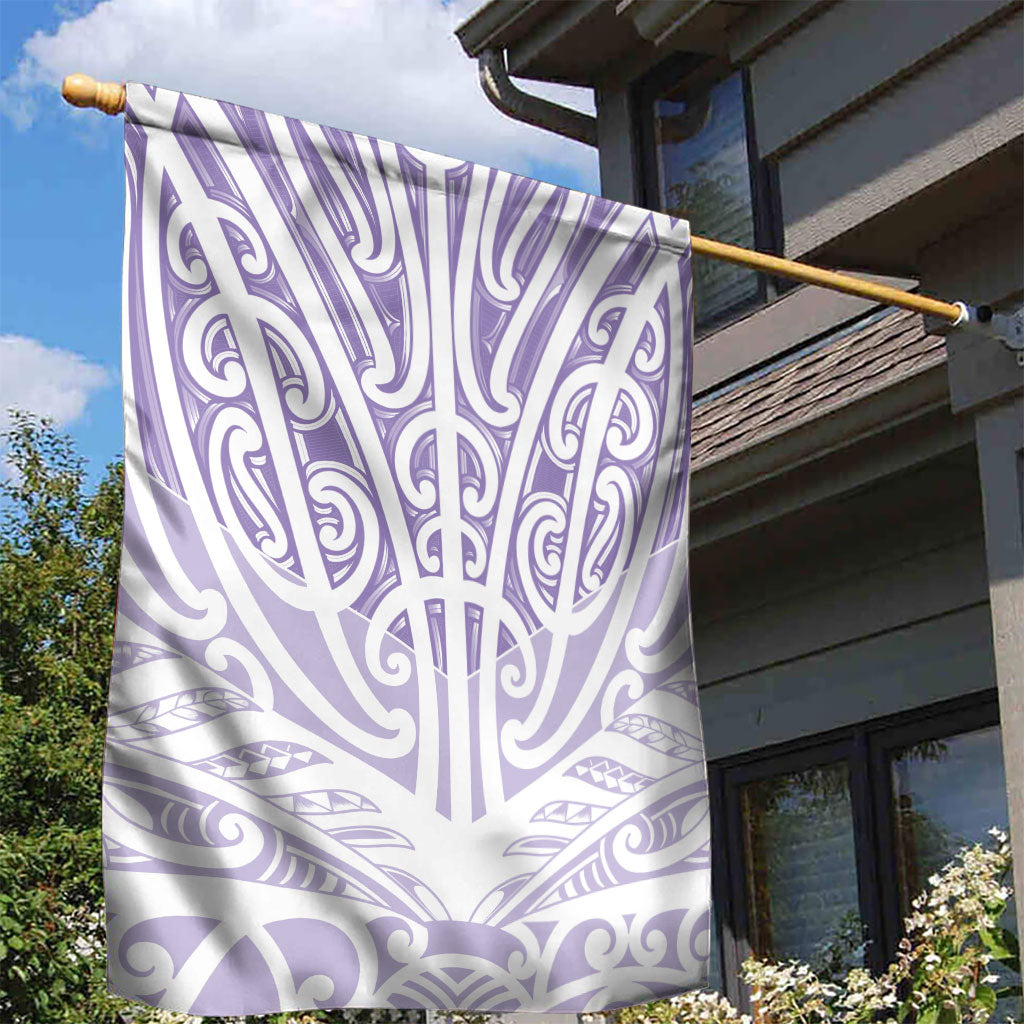 Purple New Zealand Puhoro Maori Tattoo Garden Flag