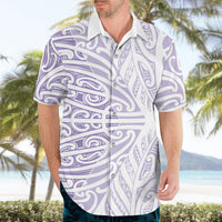 Purple New Zealand Puhoro Maori Tattoo Hawaiian Shirt
