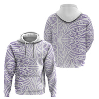 Purple New Zealand Puhoro Maori Tattoo Hoodie