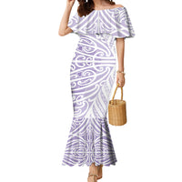 Purple New Zealand Puhoro Maori Tattoo Mermaid Dress
