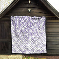 Purple New Zealand Puhoro Maori Tattoo Quilt