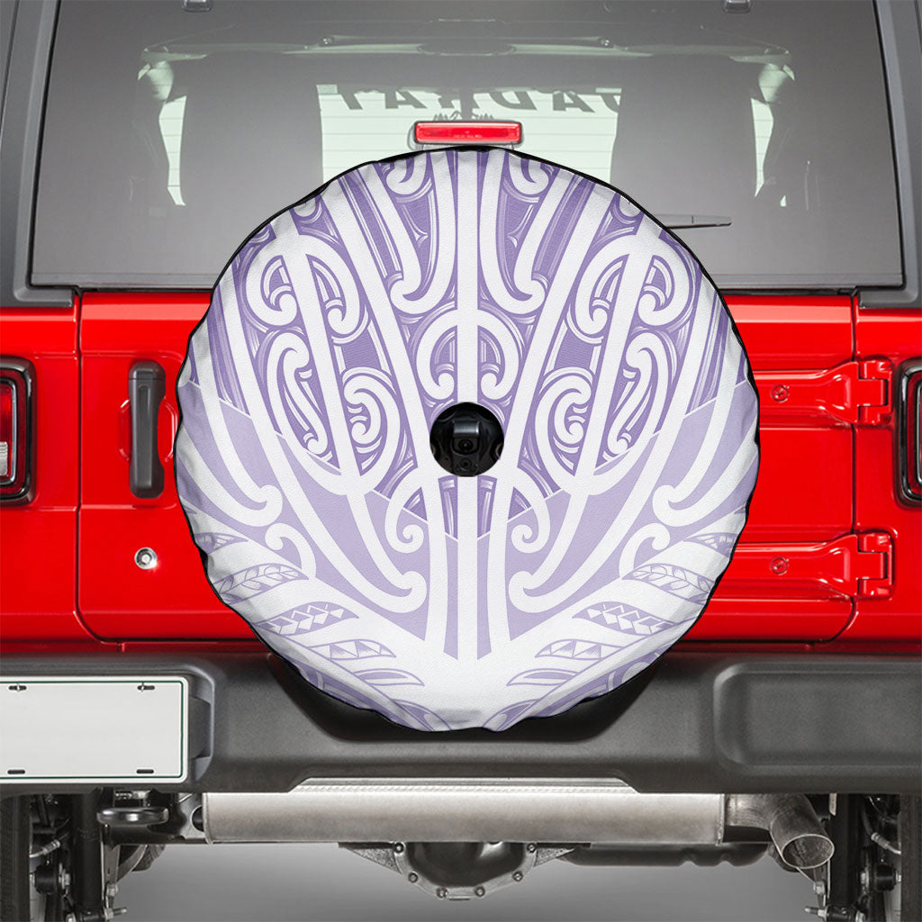 Purple New Zealand Puhoro Maori Tattoo Spare Tire Cover
