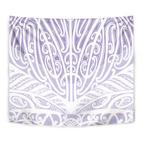 Purple New Zealand Puhoro Maori Tattoo Tapestry