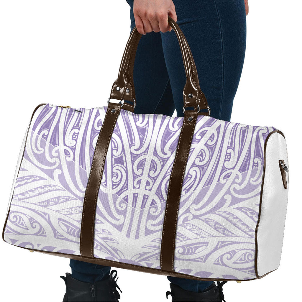 Purple New Zealand Puhoro Maori Tattoo Travel Bag