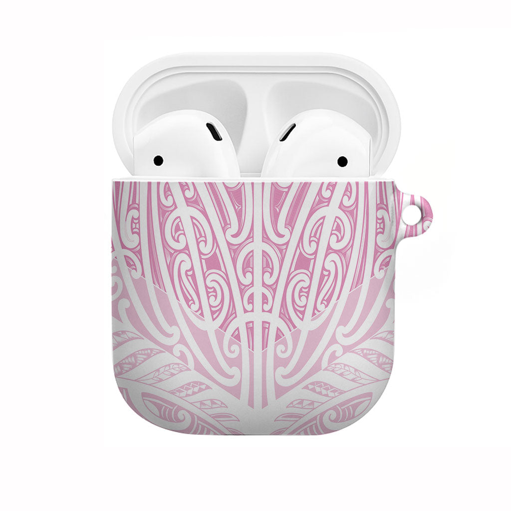 Pink New Zealand Puhoro Maori Tattoo AirPods Case