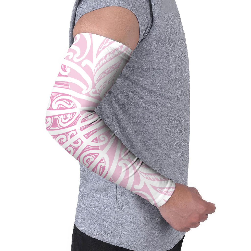 Pink New Zealand Puhoro Maori Tattoo Arm Sleeves