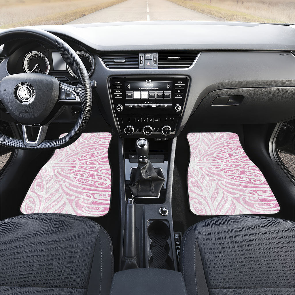 Pink New Zealand Puhoro Maori Tattoo Car Mats