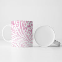 Pink New Zealand Puhoro Maori Tattoo Ceramic Mug
