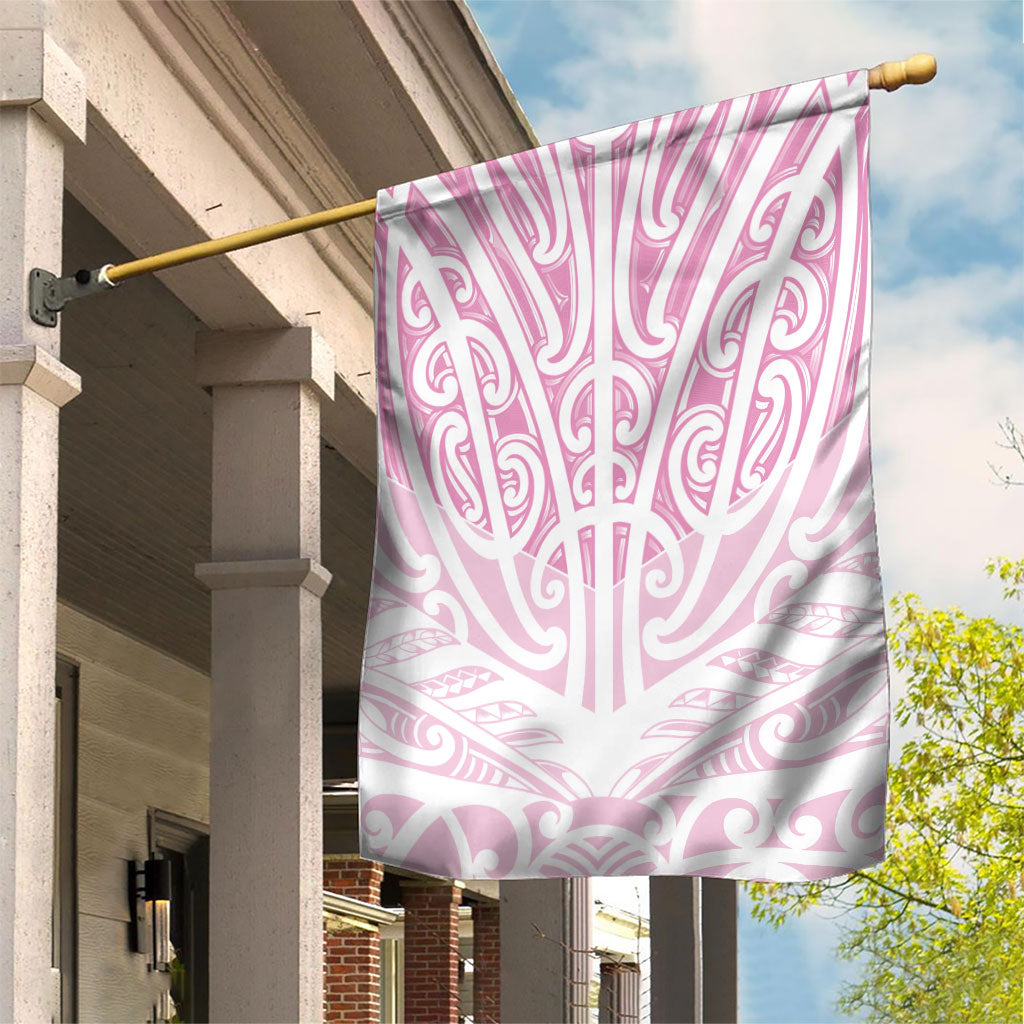 Pink New Zealand Puhoro Maori Tattoo Garden Flag