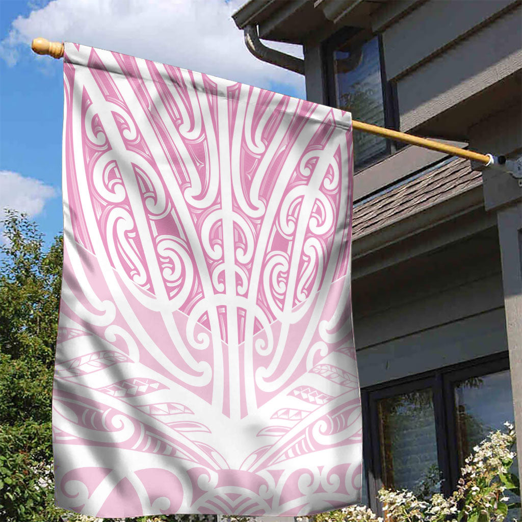 Pink New Zealand Puhoro Maori Tattoo Garden Flag