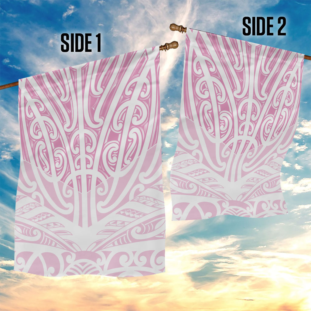 Pink New Zealand Puhoro Maori Tattoo Garden Flag
