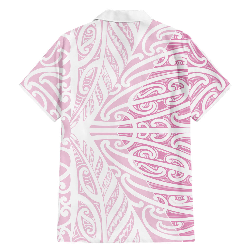 Pink New Zealand Puhoro Maori Tattoo Hawaiian Shirt