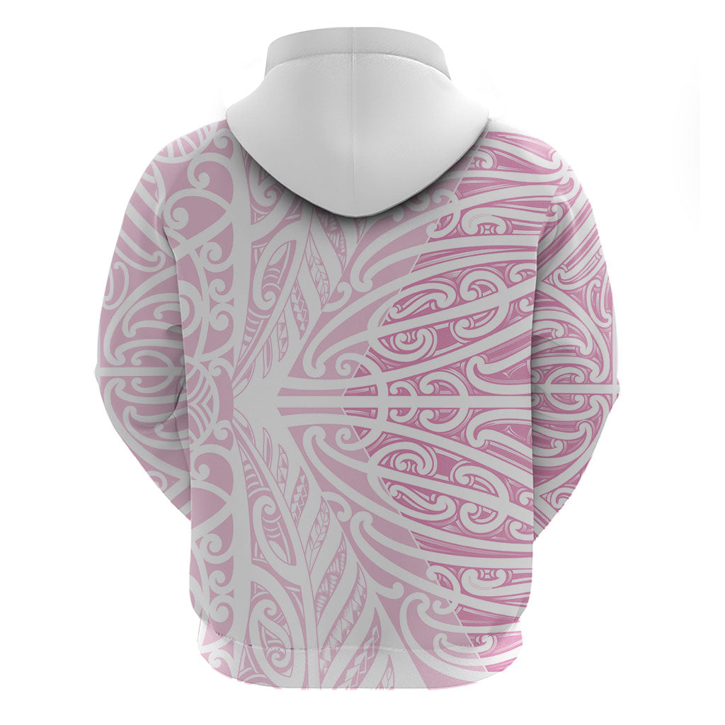Pink New Zealand Puhoro Maori Tattoo Hoodie