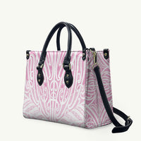 Pink New Zealand Puhoro Maori Tattoo Leather Bag