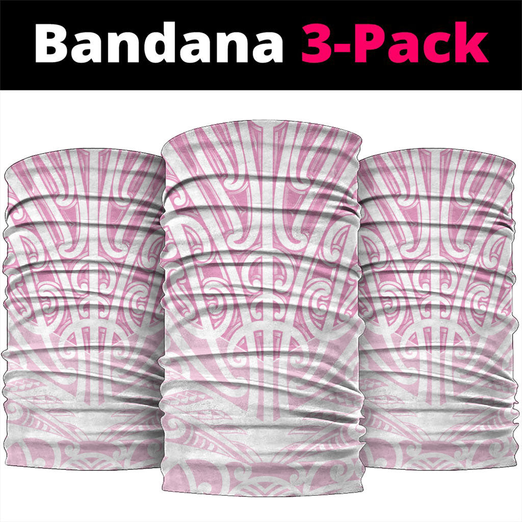 Pink New Zealand Puhoro Maori Tattoo Neck Gaiter