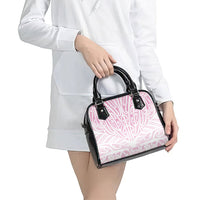 Pink New Zealand Puhoro Maori Tattoo Shoulder Handbag