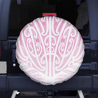 Pink New Zealand Puhoro Maori Tattoo Spare Tire Cover