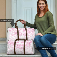 Pink New Zealand Puhoro Maori Tattoo Travel Bag