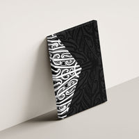 Black New Zealand Puhoro Maori Tattoo Canvas Wall Art