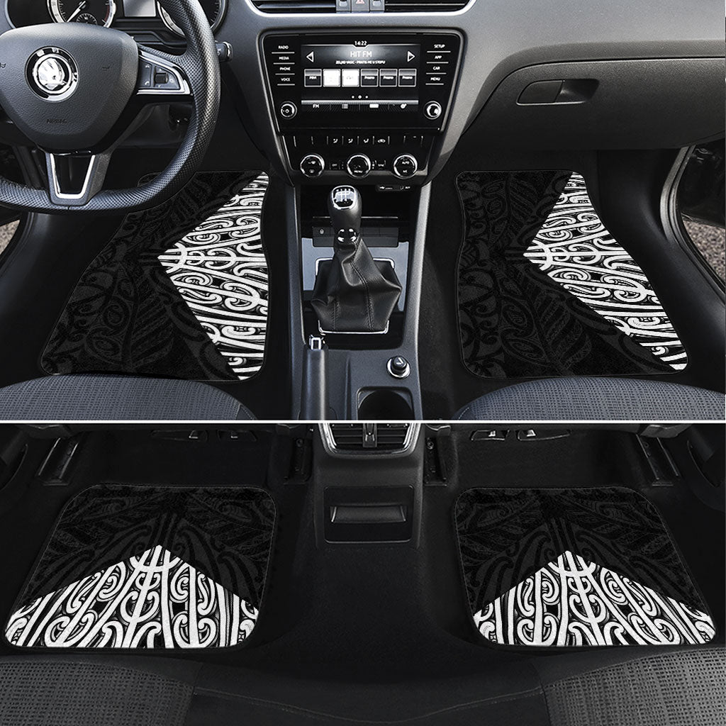 Black New Zealand Puhoro Maori Tattoo Car Mats
