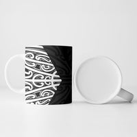 Black New Zealand Puhoro Maori Tattoo Ceramic Mug