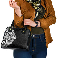 Black New Zealand Puhoro Maori Tattoo Shoulder Handbag