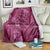 Pink Aloha Hawaii Blanket Hawaiian Kakau Ohia Lehua Lei - Polynesian Pride