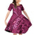 Pink Aloha Hawaii Family Matching Off Shoulder Short Dress and Hawaiian Shirt Hawaiian Kakau Ohia Lehua Lei - Polynesian Pride