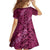 Pink Aloha Hawaii Family Matching Off Shoulder Short Dress and Hawaiian Shirt Hawaiian Kakau Ohia Lehua Lei - Polynesian Pride