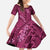 Pink Aloha Hawaii Family Matching Summer Maxi Dress and Hawaiian Shirt Hawaiian Kakau Ohia Lehua Lei - Polynesian Pride