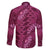 Pink Aloha Hawaii Family Matching Summer Maxi Dress and Hawaiian Shirt Hawaiian Kakau Ohia Lehua Lei - Polynesian Pride