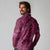 Pink Aloha Hawaii Long Sleeve Polo Shirt Hawaiian Kakau Ohia Lehua Lei - Polynesian Pride