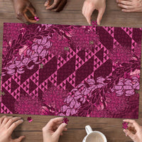 Pink Aloha Hawaii Puzzle Hawaiian Kakau Ohia Lehua Lei - Polynesian Pride