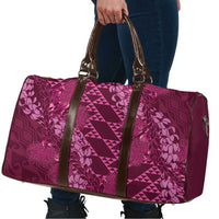 Pink Aloha Hawaii Travel Bag Hawaiian Kakau Ohia Lehua Lei - Polynesian Pride