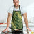 Green Aloha Hawaii Apron Hawaiian Kakau Ohia Lehua Lei - Polynesian Pride