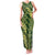 Green Aloha Hawaii Family Matching Tank Maxi Dress and Hawaiian Shirt Hawaiian Kakau Ohia Lehua Lei - Polynesian Pride