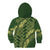 Green Aloha Hawaii Kid Hoodie Hawaiian Kakau Ohia Lehua Lei - Polynesian Pride