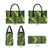Green Aloha Hawaii Leather Bag Hawaiian Kakau Ohia Lehua Lei - Polynesian Pride