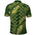 Green Aloha Hawaii Polo Shirt Hawaiian Kakau Ohia Lehua Lei - Polynesian Pride
