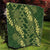 Green Aloha Hawaii Quilt Hawaiian Kakau Ohia Lehua Lei - Polynesian Pride