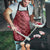 Maroon Aloha Hawaii Apron Hawaiian Kakau Ohia Lehua Lei - Polynesian Pride