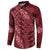 Maroon Aloha Hawaii Button Sweatshirt Hawaiian Kakau Ohia Lehua Lei - Polynesian Pride